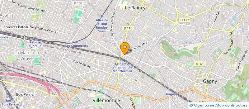 localisation de l'entreprise RUDIS SECURITE PRIVEE à LE RAINCY