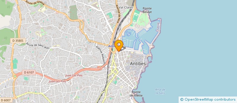 localisation de l'entreprise RUDLOFF CO à ANTIBES