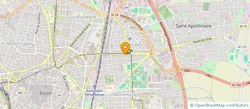 localisation de l'entreprise RUDOLF VINET HOLDING  DIJON