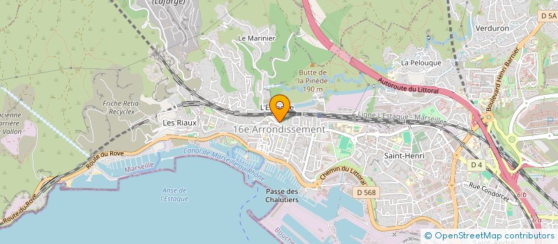 localisation de l'entreprise RUDY à MARSEILLE 16EME