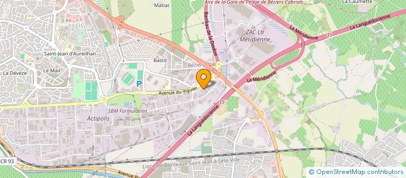 localisation de l'entreprise RUDY ET RUDY  VILLENEUVE-LES-BEZIERS