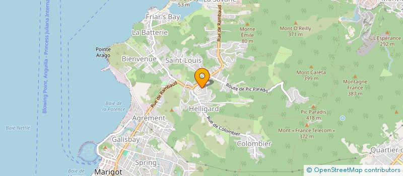 localisation de l'entreprise RUDY'S CAR RENTAL  SAINT MARTIN