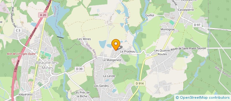 localisation de l'entreprise RUDZ à RILHAC-RANCON