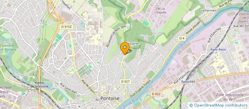 localisation de l'entreprise RUE 66  PONTOISE