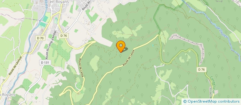 localisation de l'entreprise RUE BERTHELOT  BOURG-DE-PEAGE