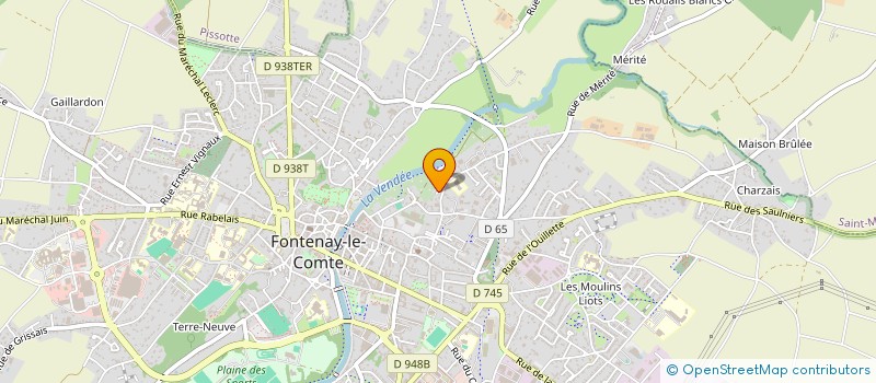 localisation de l'entreprise RUE BLOSSAC  FONTENAY-LE-COMTE