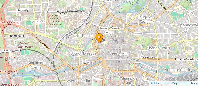 localisation de l'entreprise RUE BON  HEDE-BAZOUGES