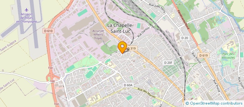 localisation de l'entreprise RUE BRIK à LA CHAPELLE-SAINT-LUC