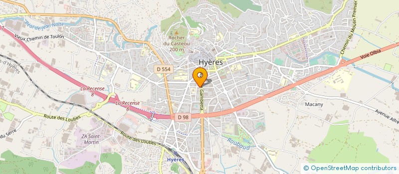 localisation de l'entreprise RUE BROSSOLETTE NO 2 à HYERES