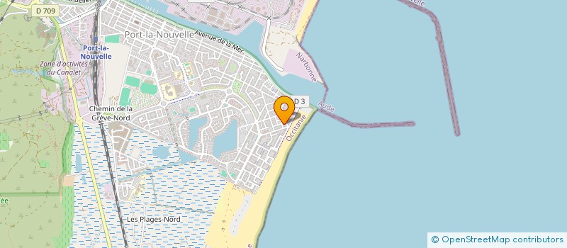 localisation de l'entreprise RUE CHANZY  PORT-LA-NOUVELLE