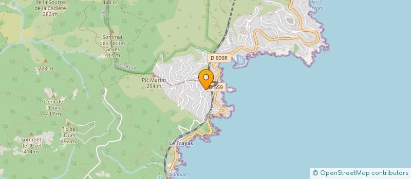 localisation de l'entreprise RUE CHRISTINE  SAINT RAPHAEL