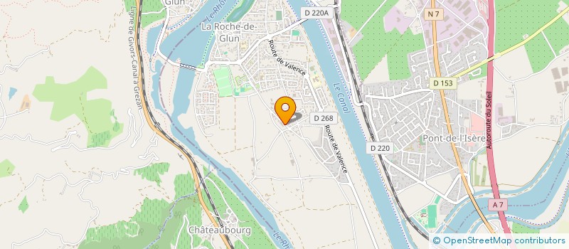 localisation de l'entreprise RUE D'ATHENE  LA ROCHE-DE-GLUN