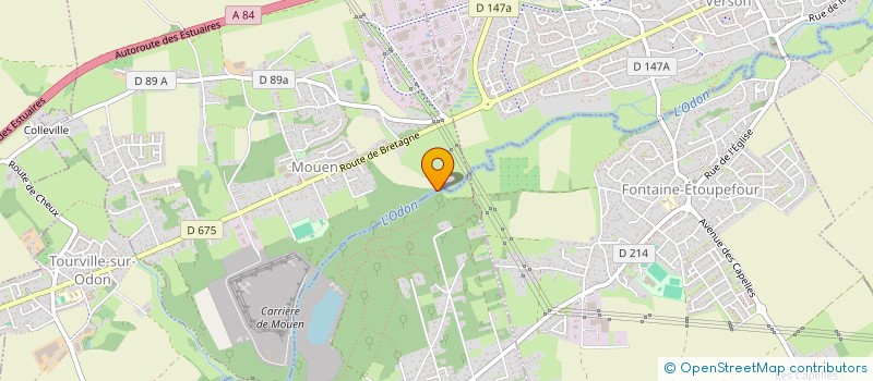 localisation de l'entreprise RUE D'AUGE  MOUEN