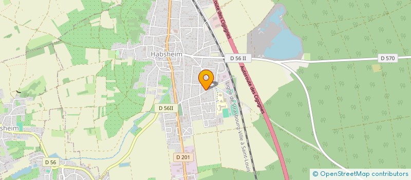 localisation de l'entreprise RUE DE BALE  HABSHEIM