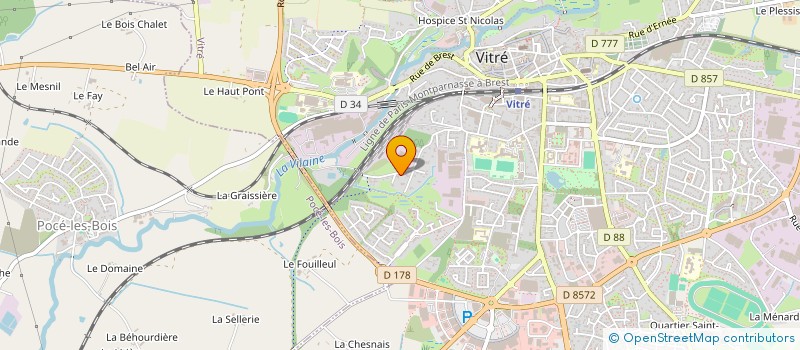 localisation de l'entreprise RUE DE BRAY  VITRE