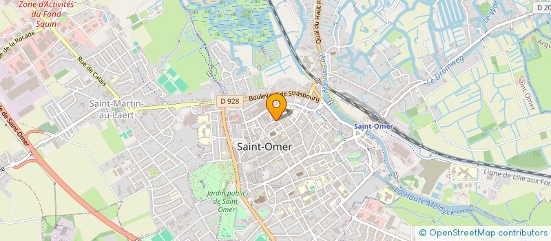 localisation de l'entreprise RUE DE COURTEVILLE  SAINT-OMER