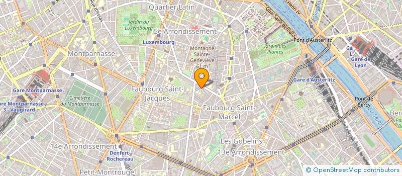 localisation de l'entreprise RUE DE L'ARBALETE  PARIS