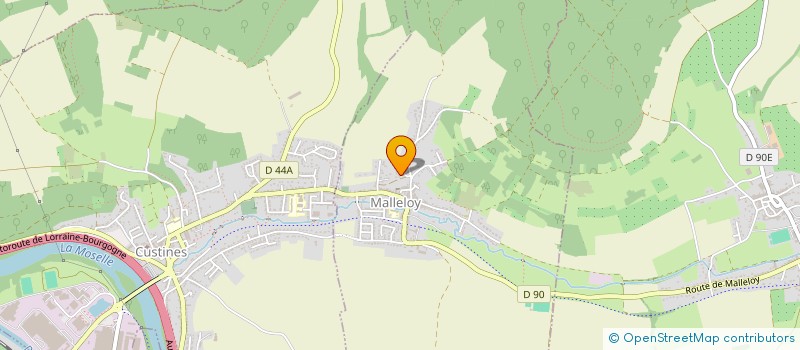 localisation de l'entreprise RUE DE L'AUBE  MALLELOY