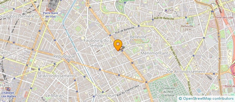 localisation de l'entreprise RUE DE L'ECHIQUIER  PARIS