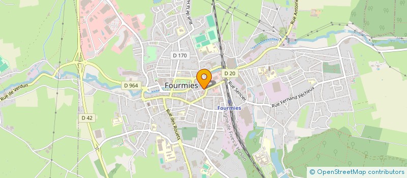 localisation de l'entreprise RUE DE LA BRASSERIE  FOURMIES