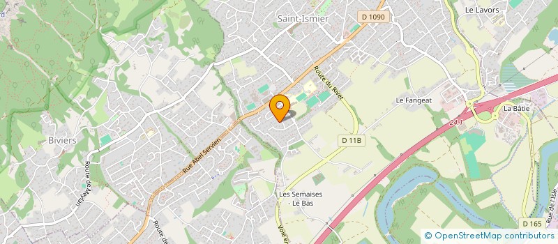 localisation de l'entreprise RUE DE LA CASCADE à SAINT-ISMIER