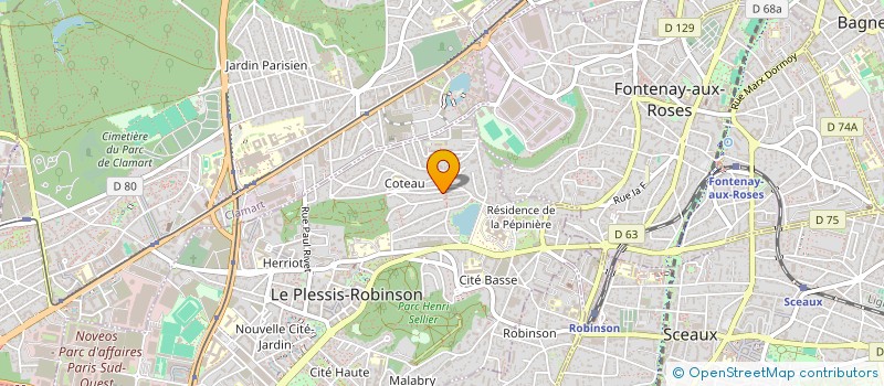 localisation de l'entreprise RUE DE LA COTE à LE PLESSIS-ROBINSON
