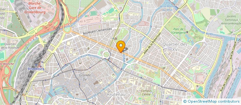 localisation de l'entreprise RUE DE LA CROIX  STRASBOURG