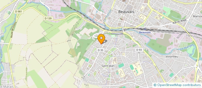 localisation de l'entreprise RUE DE LA GARE  BEAUVAIS