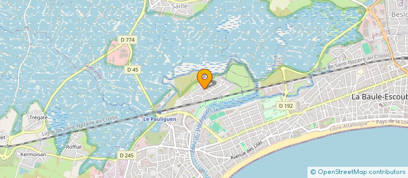 localisation de l'entreprise RUE DE LA JOIE  LE POULIGUEN