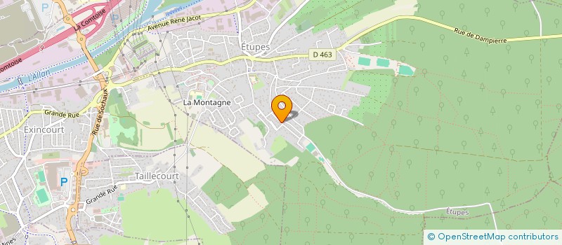 localisation de l'entreprise RUE DE LA LIBERATION  ETUPES