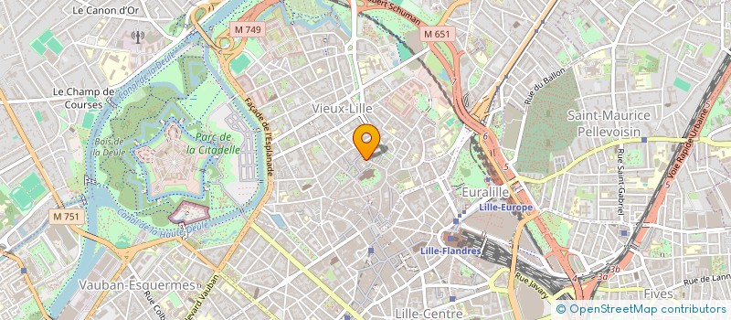 localisation de l'entreprise RUE DE LA MONNAIE  LILLE