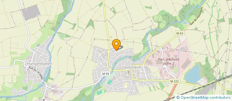 localisation de l'entreprise RUE DE LA PAIX  HOLTZHEIM