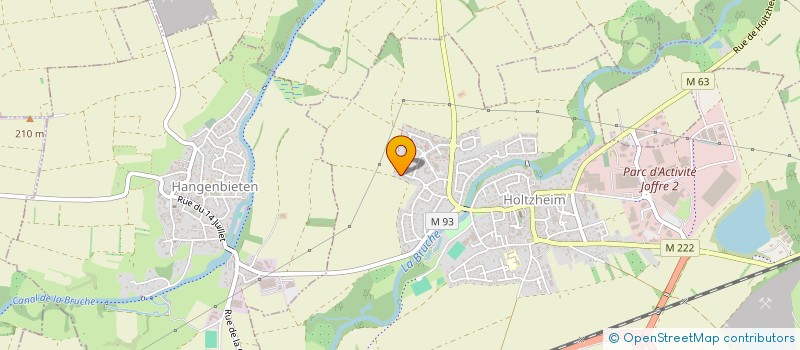 localisation de l'entreprise RUE DE LA PAIX  HOLTZHEIM