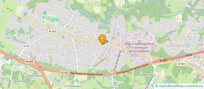 localisation de l'entreprise RUE DE LA PEPINIERE à SAUTRON