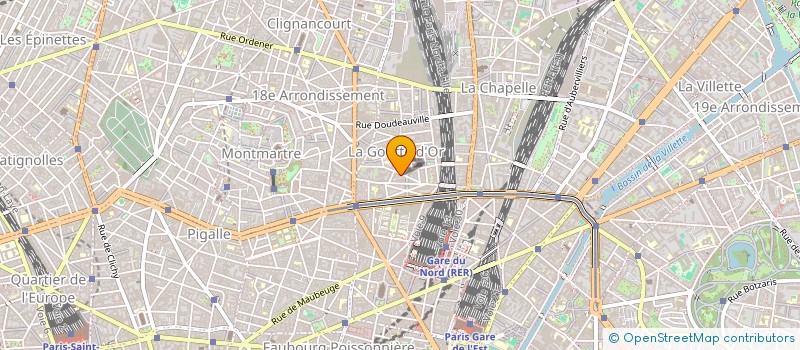 localisation de l'entreprise RUE DE LA POMPE  PARIS