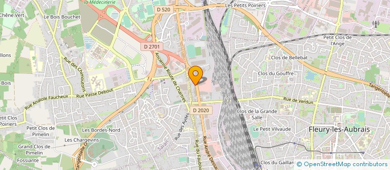 localisation de l'entreprise RUE DE LA VALLEE à FLEURY-LES-AUBRAIS