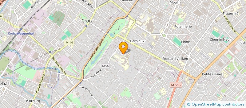localisation de l'entreprise RUE DE LILLE à CROIX