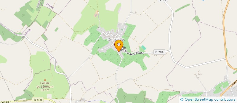 localisation de l'entreprise RUE DE LORRAINE  DEUXVILLE