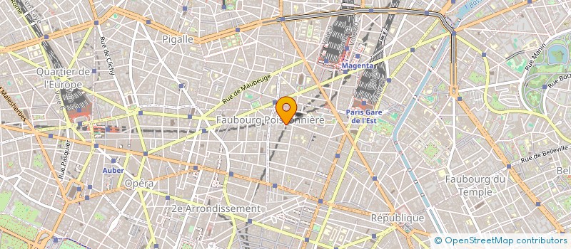 localisation de l'entreprise RUE DE PARADIS  PARIS