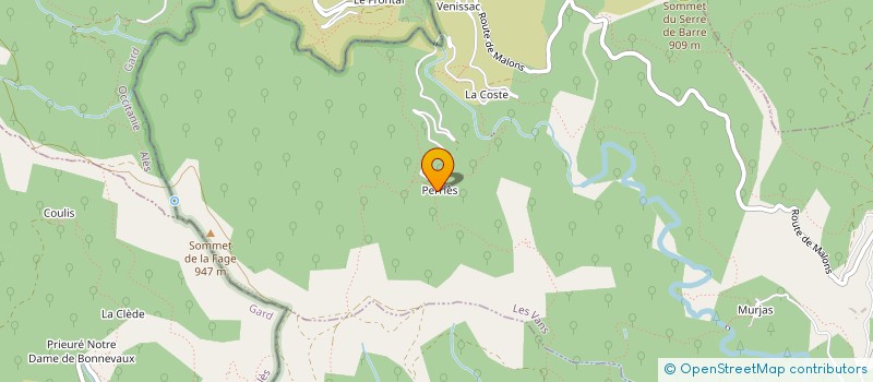 localisation de l'entreprise RUE DE PARADIS  LES VANS