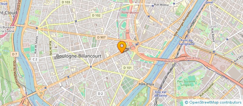 localisation de l'entreprise RUE DE PARIS CORP à BOULOGNE-BILLANCOURT