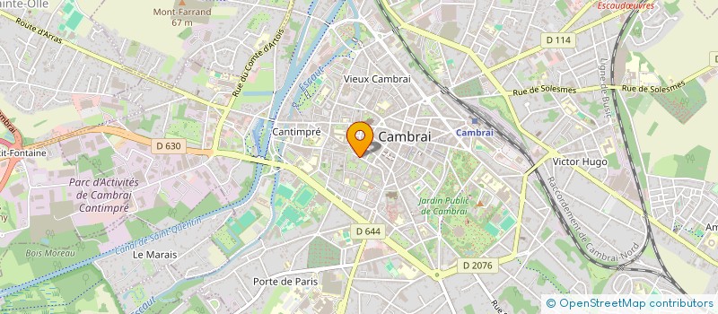 localisation de l'entreprise RUE DE PREMY  CAMBRAI