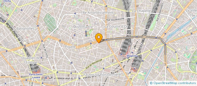 localisation de l'entreprise RUE DE ROCHECHOUART  PARIS