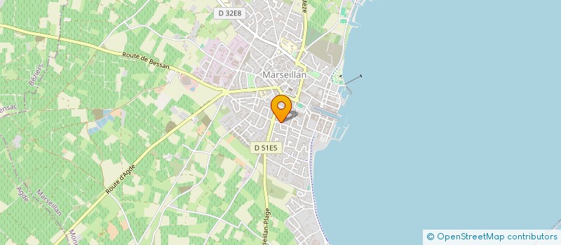 localisation de l'entreprise RUE DE SAINTE GERMAINE à MARSEILLAN