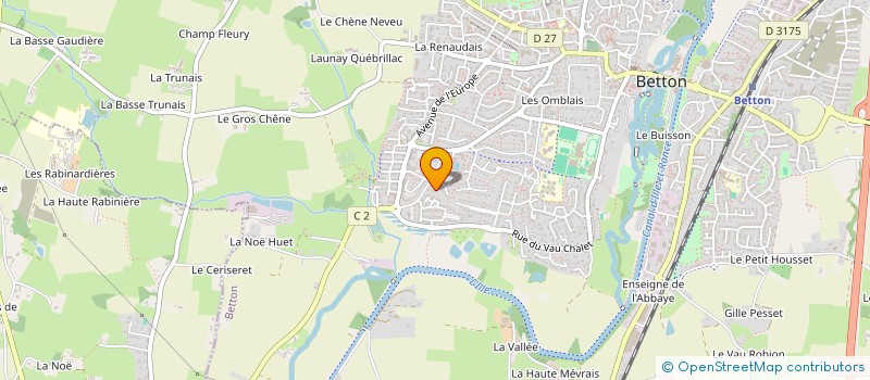 localisation de l'entreprise RUE DE SERCQ  BETTON