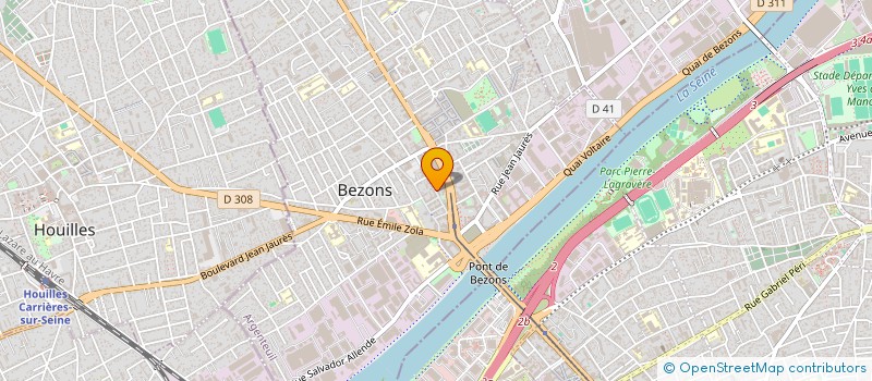 localisation de l'entreprise RUE DE VILLENEUVE  BEZONS