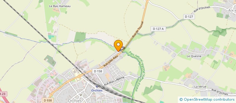 localisation de l'entreprise RUE DENIS PAPIN  ORCHIES