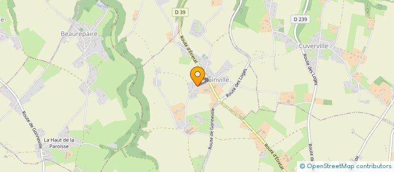 localisation de l'entreprise RUE DES ATELIERS  VILLAINVILLE