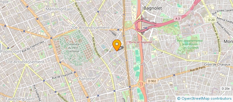 localisation de l'entreprise RUE DES BALKANS  PARIS