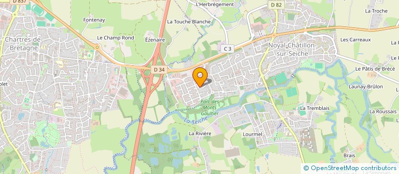 localisation de l'entreprise RUE DES BINTINAIS  NOYAL-CHATILLON-SUR-SEICHE